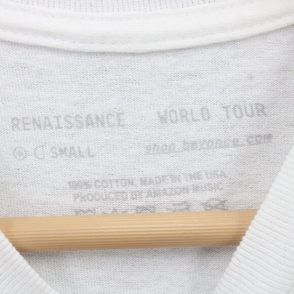 Beyoncé Shirt Men Small S White Short Sleeve Official Renaissance World Tour - Picture 7 of 9